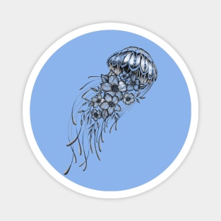 Flower jellyfish Magnet